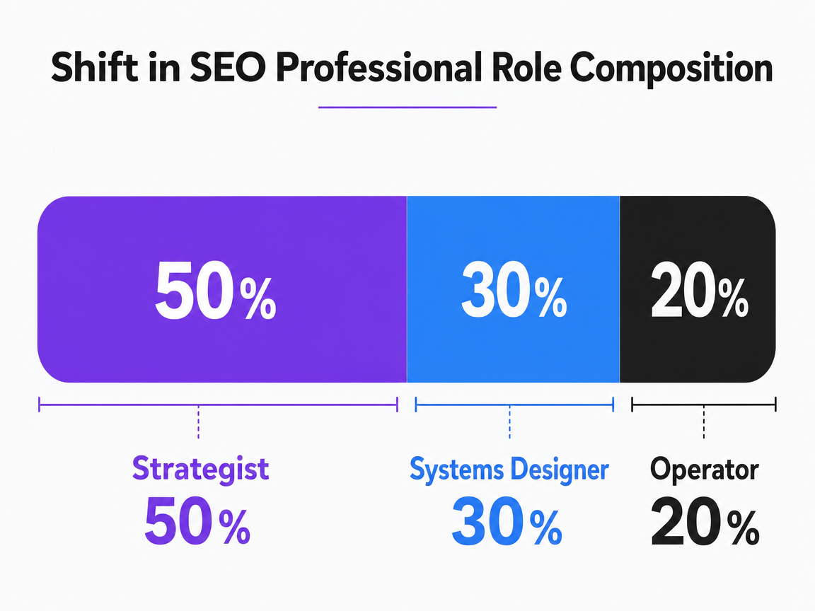 Chart showing Shift in SEO Professional Role Composition