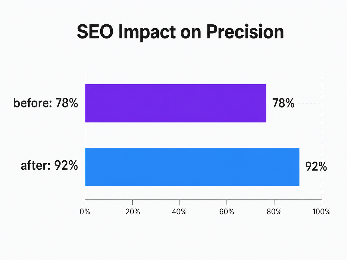 Chart showing SEO Impact on Precision