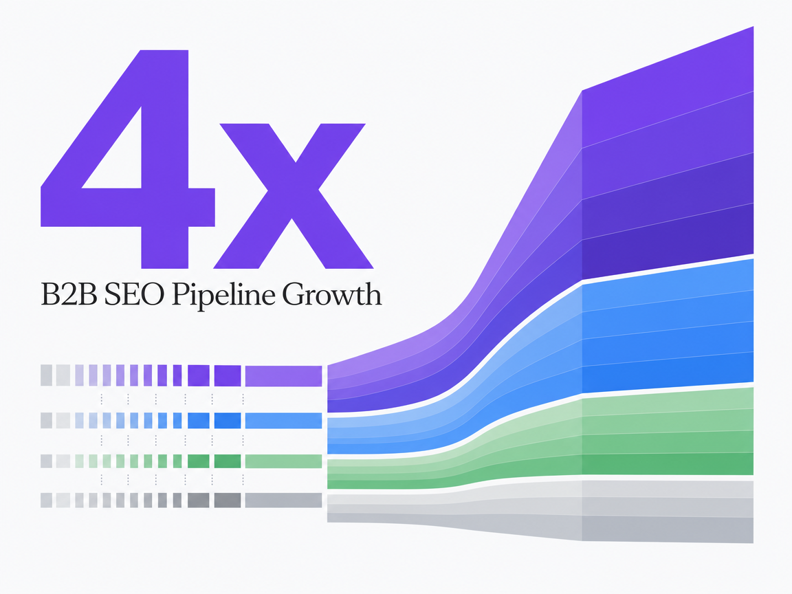 Infographic showing B2B SEO Pipeline Growth