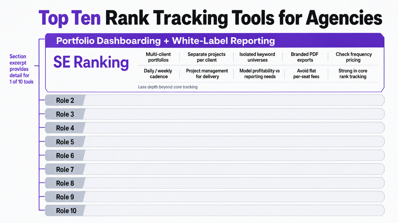 Visualize the ten tools grouped by the agency job each does best, matching the section's framing of tools by role in the delivery stack