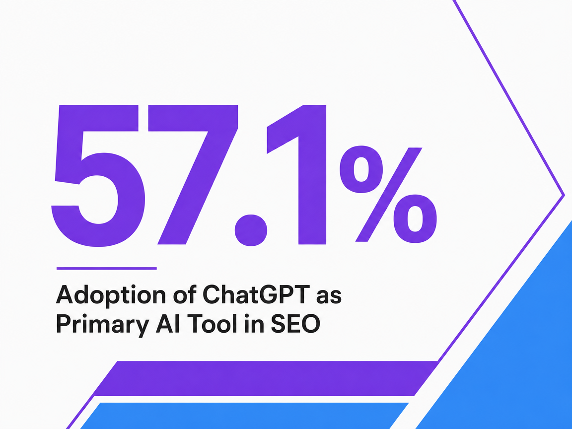 Infographic showing Adoption of ChatGPT as Primary AI Tool in SEO